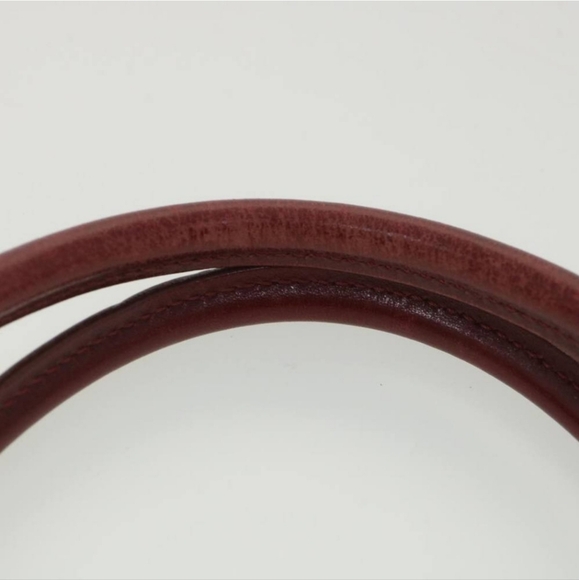 FENDI Zucchino Canvas Authentic Hand Bag Red Auth rd4396 - Picture 15 of 16